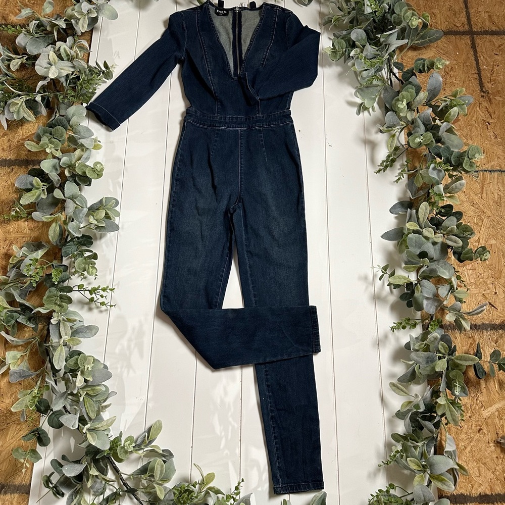 Bebe Skinny Jean Jumpsuit
